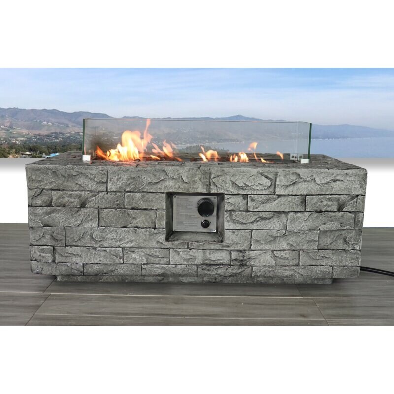 Concrete Outdoor Fire Pit Table