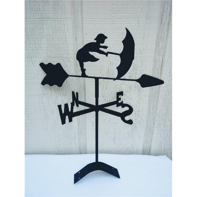 The Lazy Scroll umbrellaroof Umbrella Girl Roof Mount Weathervane