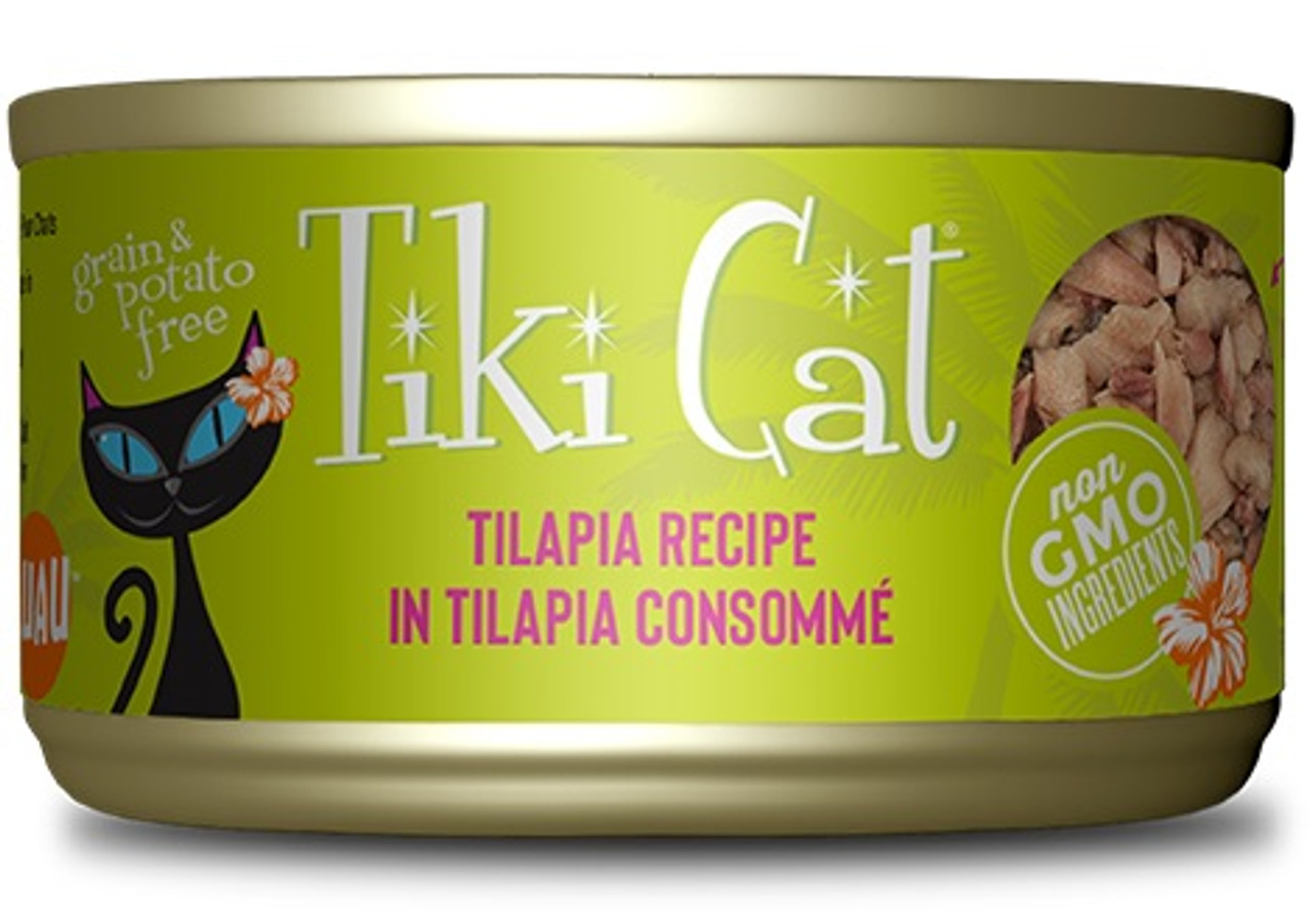 Tiki Cat Kapi' Olani Luau Tilapia， 2.8 oz