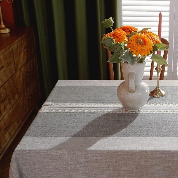 Rustic Tablecloth Cotton Linen Waterproof Tablecloths