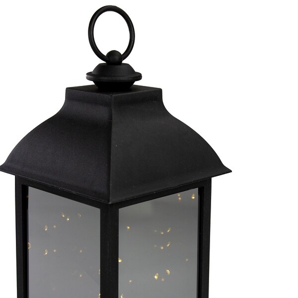 12.4Inch LED Battery Operated Lantern Warm White Flickering Light