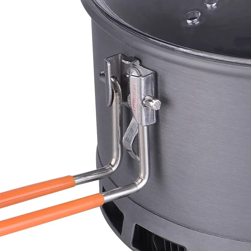 With Lid Energy Saving 2.1L Camping Cooking Pot