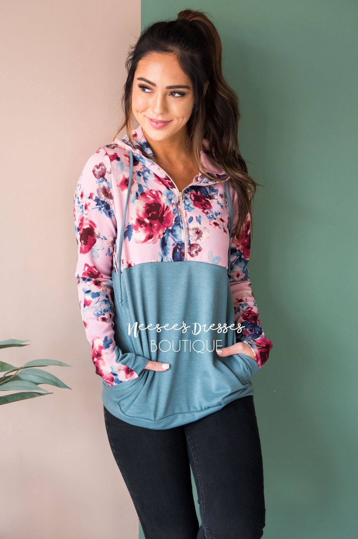 Fun and Fabulous Floral Hoodie