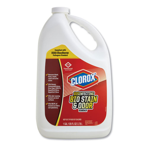 Clorox Disinfecting Bio Stain and Odor Remover | Fragranced， 128 oz Refill Bottle | CLO31910EA