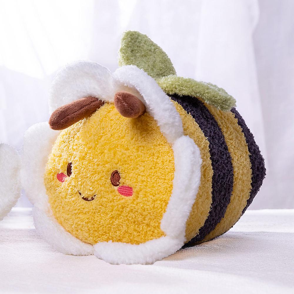 12 Inch Bee Plush Toy， Cuddly Bee Pillow Soft Honeybee Hugging Pillows Plush Doll Gift For Kids Birthday Party，christmas，valentine