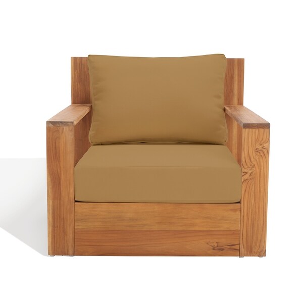 SAFAVIEH Couture Outdoor Kauai Solid Wood Patio Chair