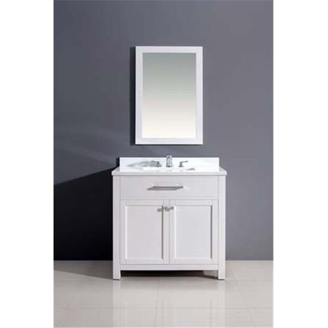 Dawn Kitchen AAMC362135-01 Solid Wood Frame With Plywood Interior- Pure White Finished Cabinet