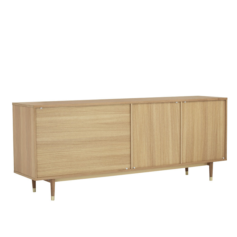 HOUSTON 200cm Sideboard Buffet - Oak & Grey