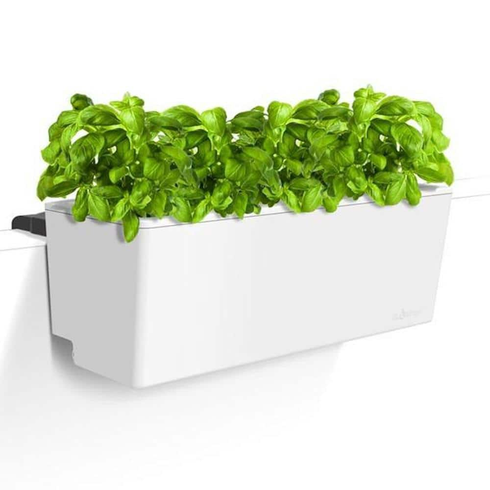 Glowpear 23.6 in. x 10.7 in Plastic Mini Rail Planter MRAI001USA