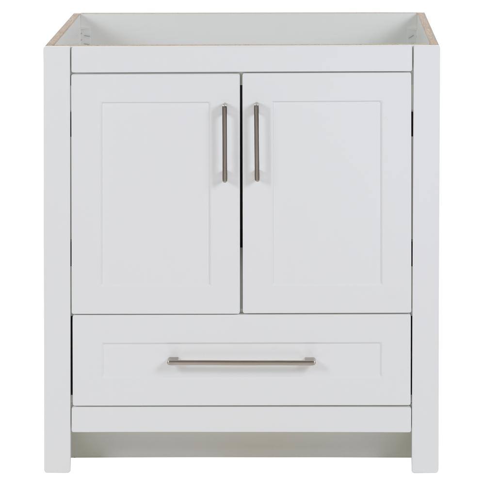 Home Decorators Collection Craye 30 in. W x 21.6 in. D x 34 in. H Bath Vanity Cabinet without Top in White CY30-WH