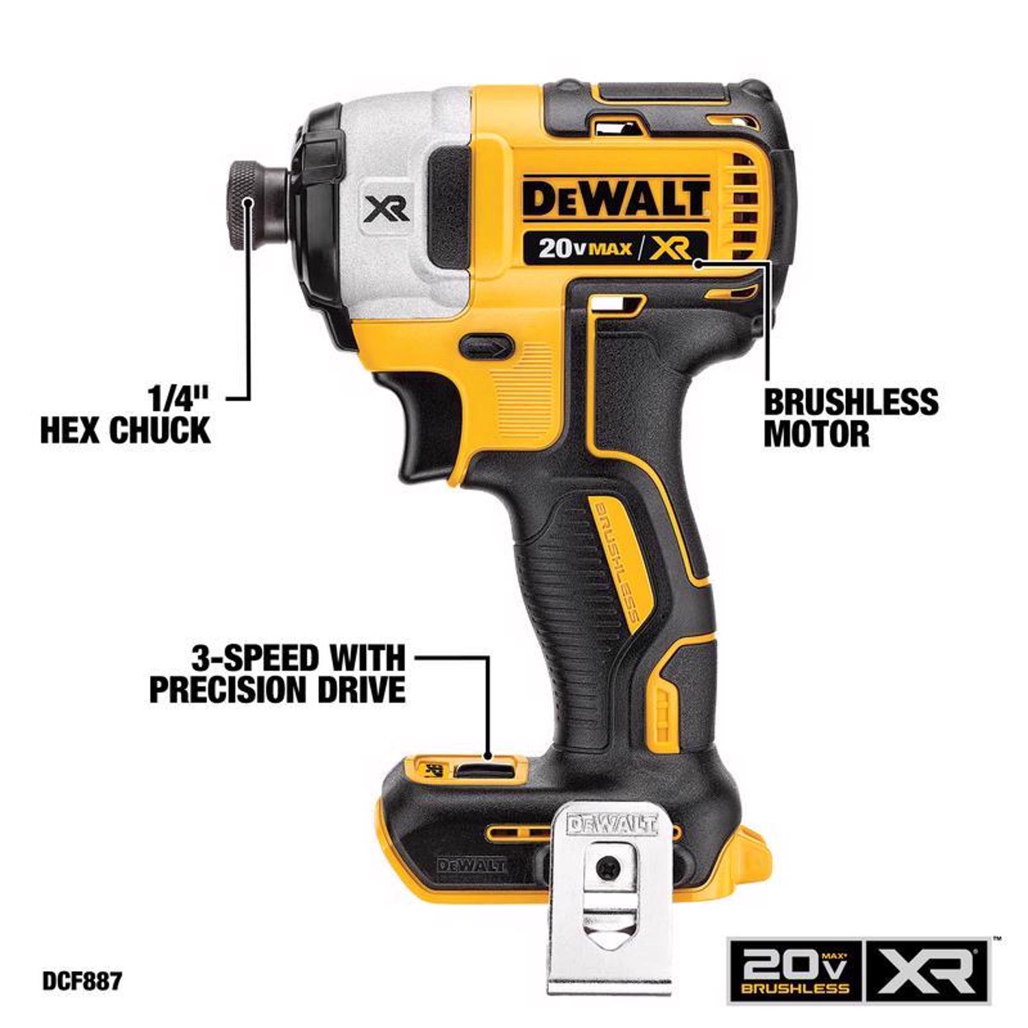 DW 20V MAX Cordless Brushless 2 Tool Hammer Drill and Impact Driver Kit