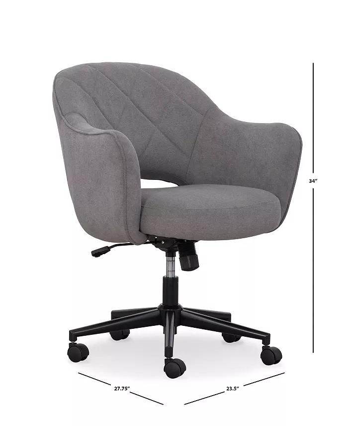 Home Furniture Outfitters Sawyer Gray Quilted Task Chair