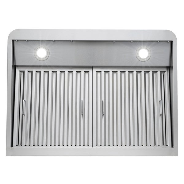 30 in. Ducted Under Cabinet Range Hood in Stainless Steel with Touch Display， LED Lighting and Permanent Filters