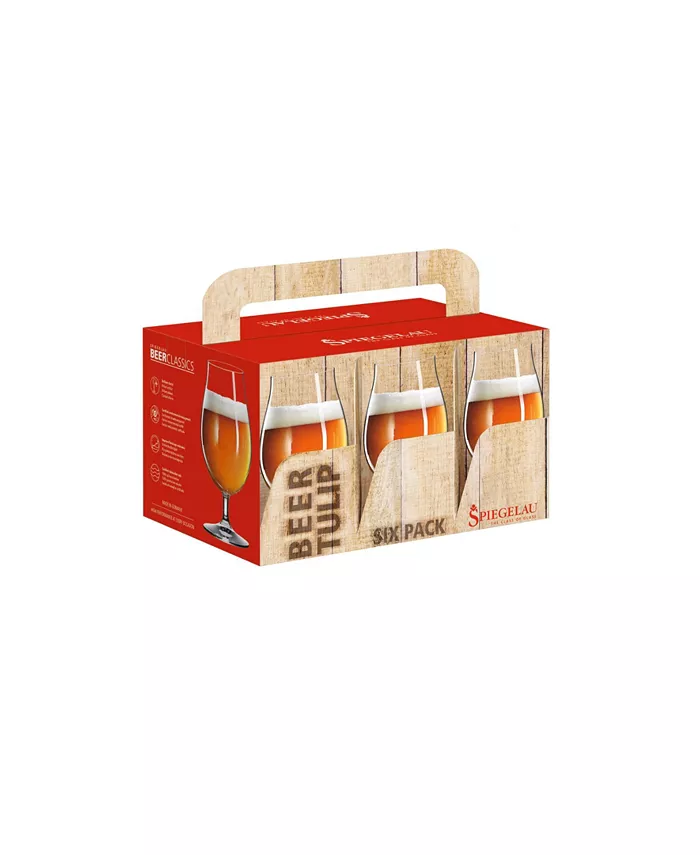 Spiegelau Beer Classics Tulip Glasses Set of 6 15.5 Oz