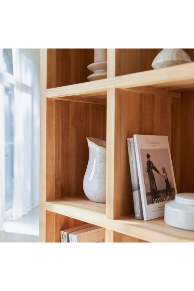 Teak Sliding Door Bookcase  Tikamoon Coffee Tek Slide   Transitional   Bookcases   by Oroa   Distinctive Furniture  Houzz