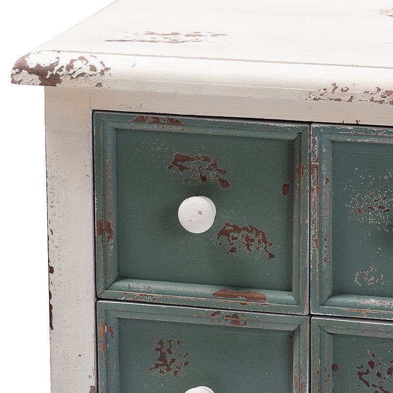 Baxton Studio Angeline Blue Storage Cabinet