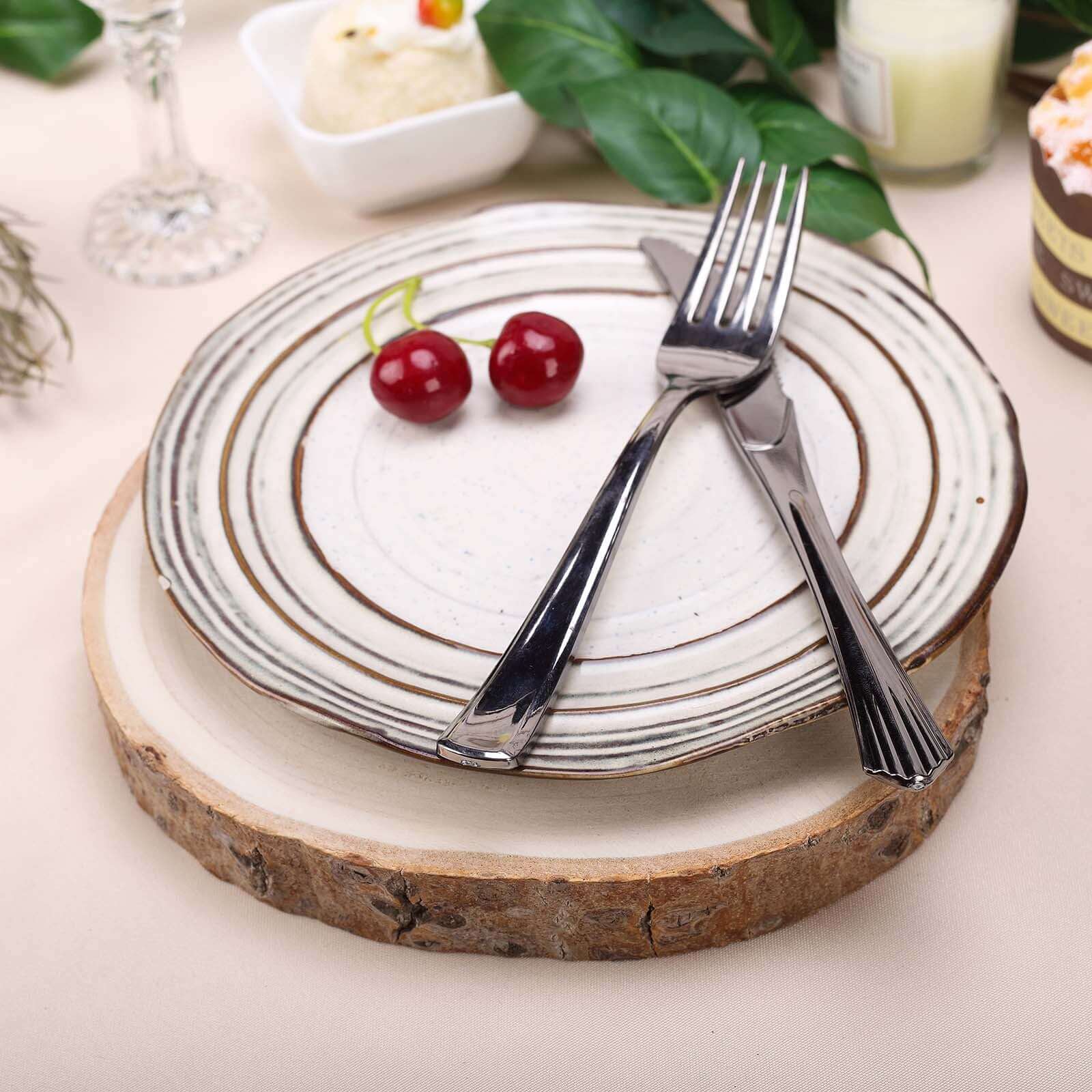 Rustic Natural Wood Slices, Round Poplar Wood Slabs, Table Centerpieces 9