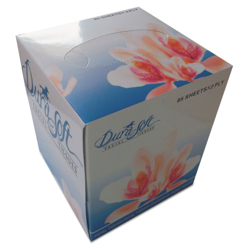 GEN Facial Tissue Cube Box， 2-Ply， White， 85 Sheets/Box， 36 Boxes/Carton (852E)