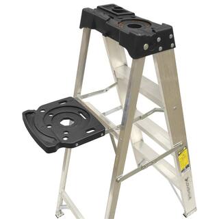 Louisville Ladder 8 ft. Aluminum Step Ladder with 300 lbs. Load Capacity Type IA Duty Rating AS3008