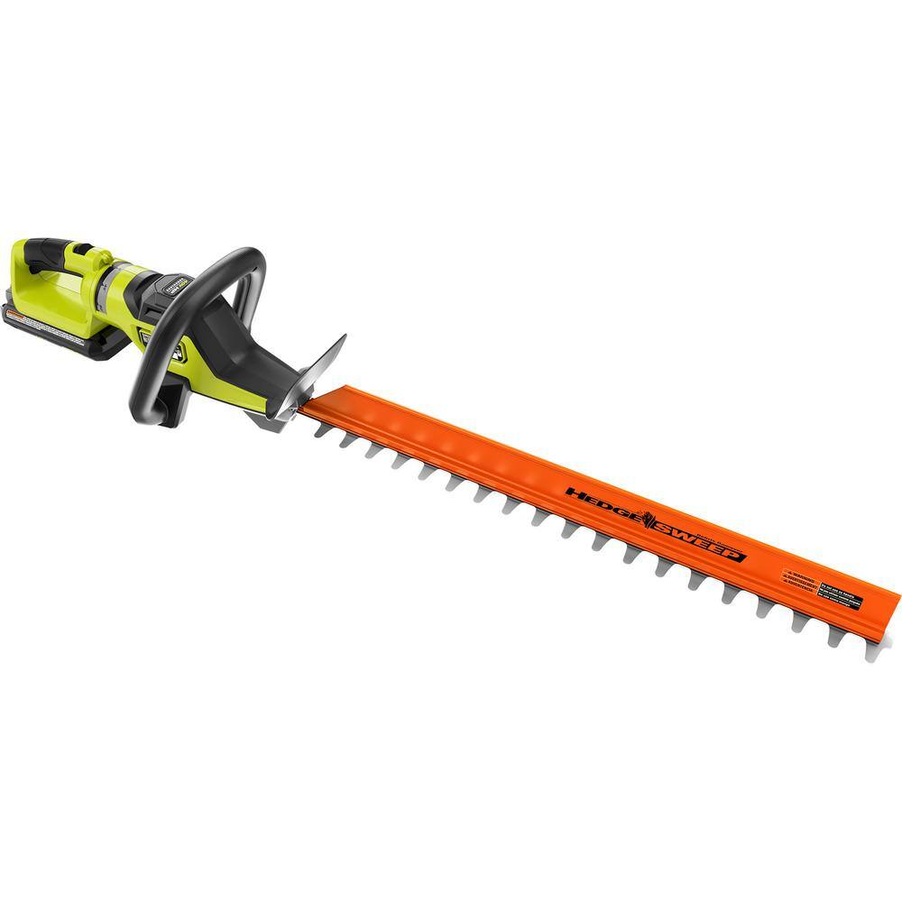 RYOBI 40V HP Brushless 26 in. Cordless Battery Hedge Trimmer with 2.0 Ah Battery and Charger RY40640