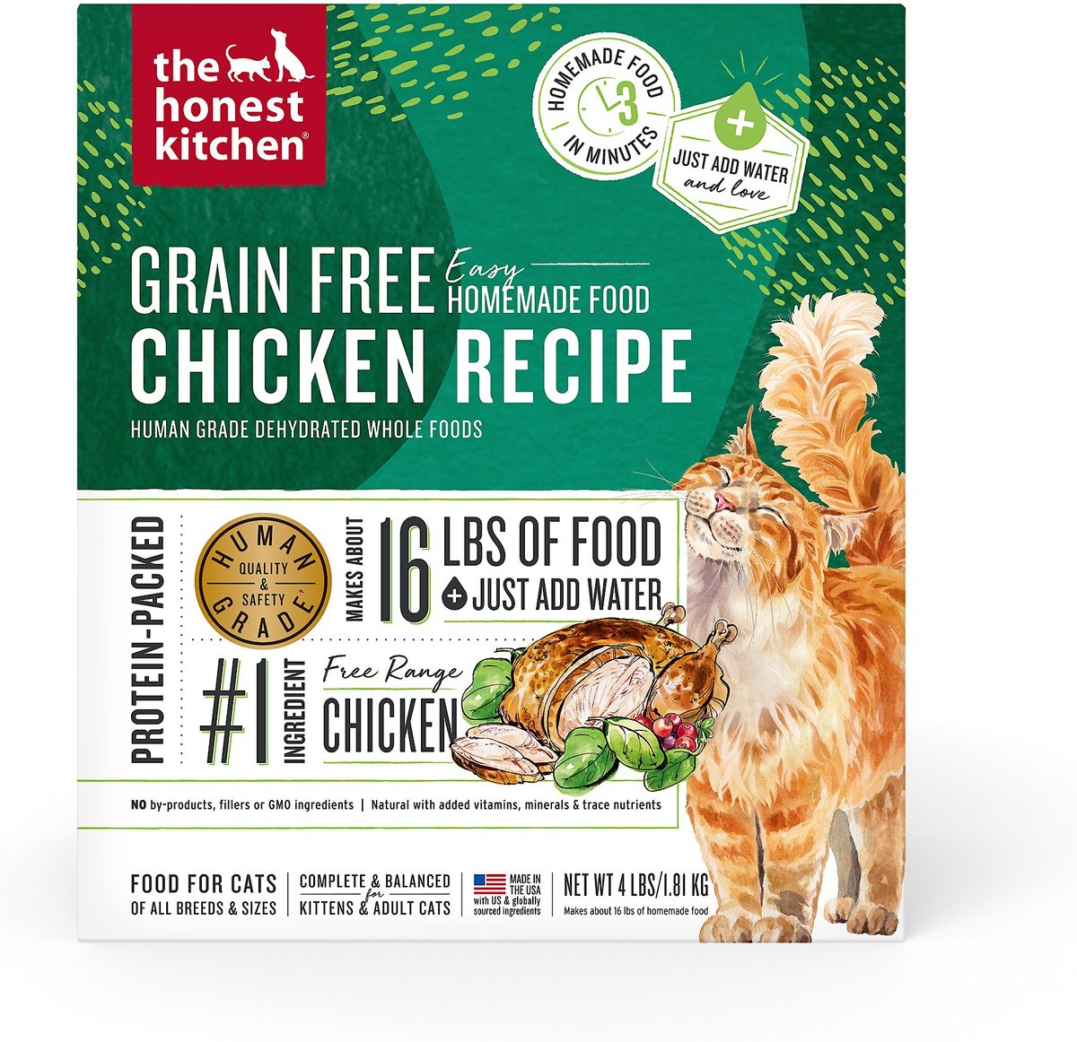 The Honest Kitchen Grain Free Chicken Recipe Dehydrated Cat Food