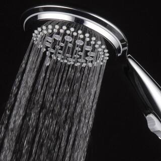 Dream Spa 9-Spray 4 in. Single Wall Mount Handheld Rain Shower Head in Chrome 21459