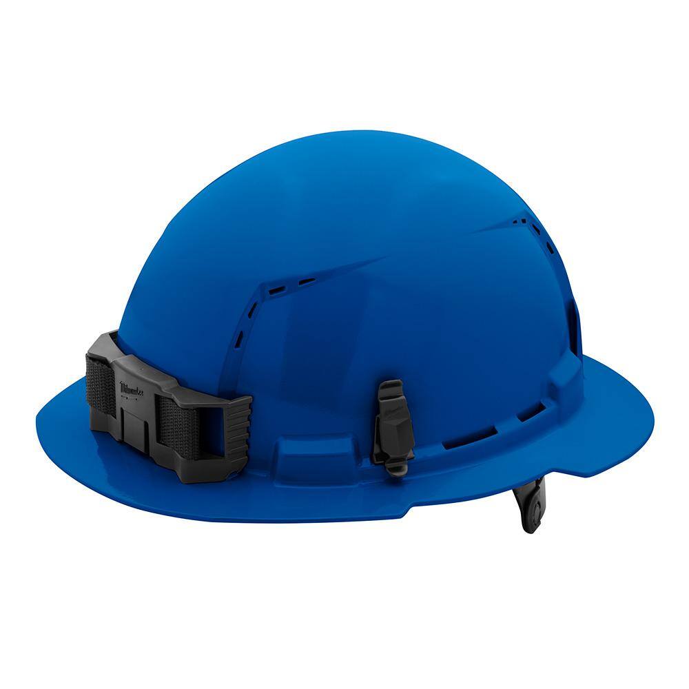 MW BOLT Blue Type 1 Class C Full Brim Vented Hard Hat with 6-Point Ratcheting Suspension (10-Pack) 48-73-1225X10