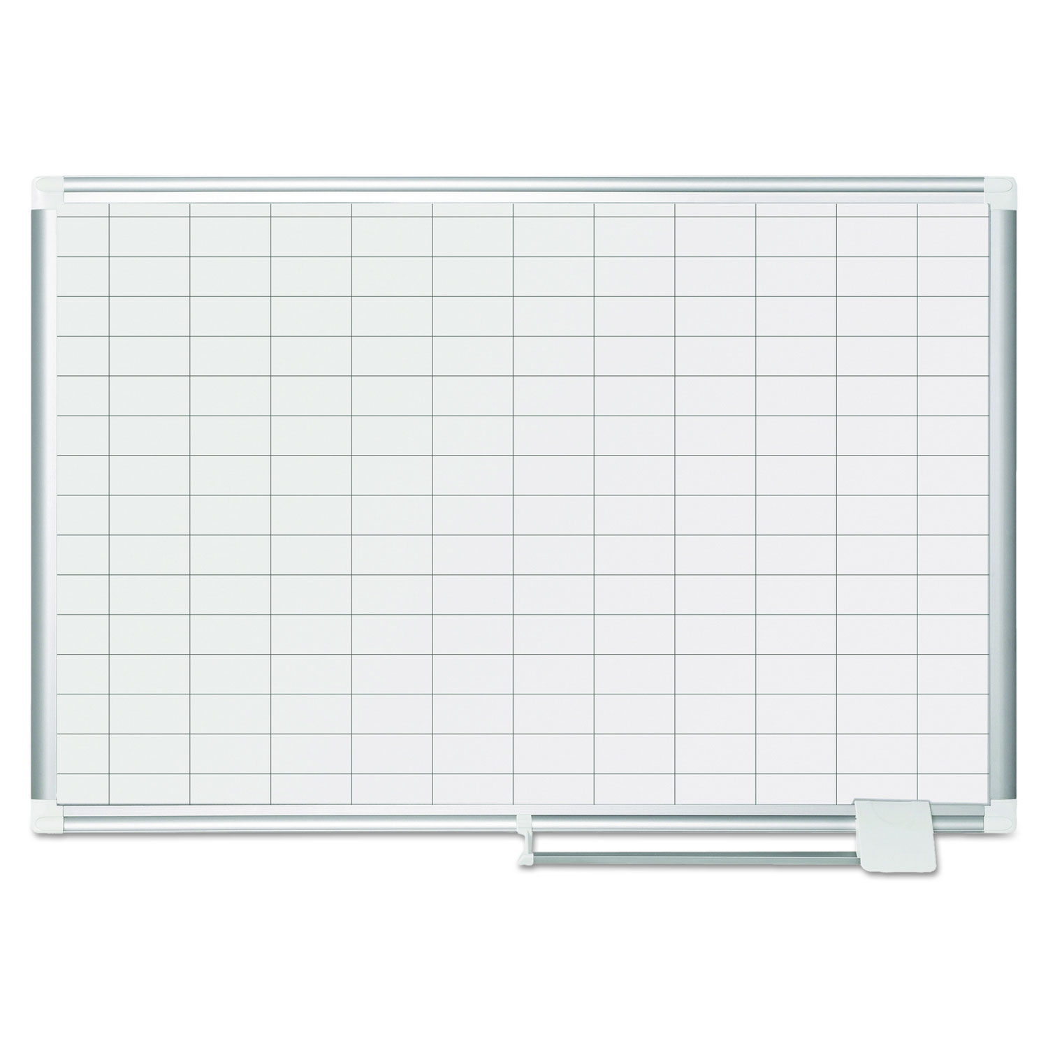 Gridded Magnetic Steel Dry Erase Planning Board by MasterVisionandreg; BVCMA0392830