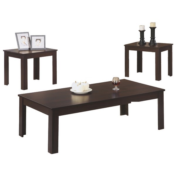 HomeRoots Cappuccino Table Set - 3Pcs Set - 44 x 22 x 14.75