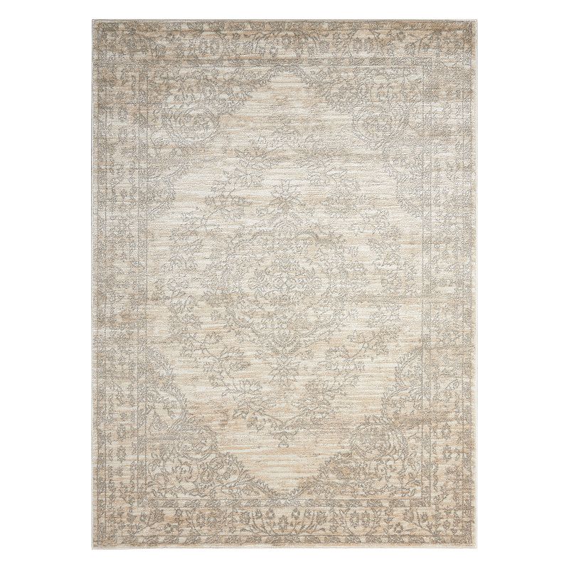 Nourison Euphoria Modern Framed Floral Rug