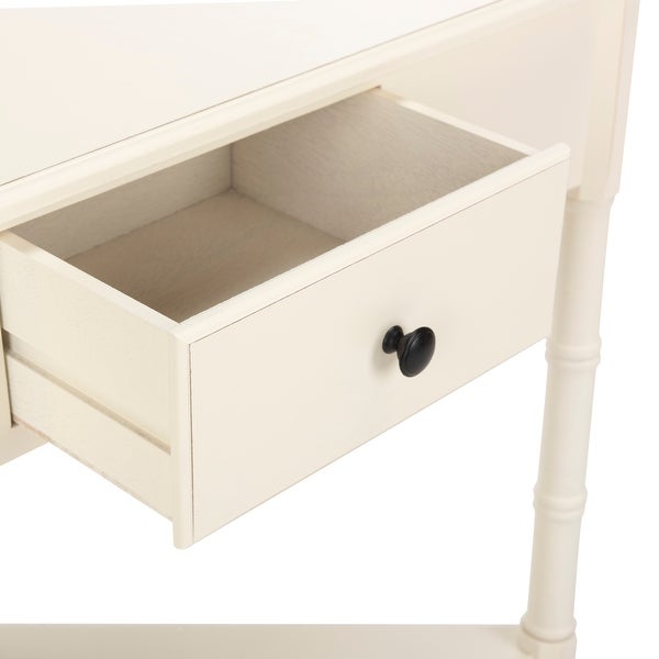 SAFAVIEH Gomez Cream 1-drawer Corner Table - 33.9