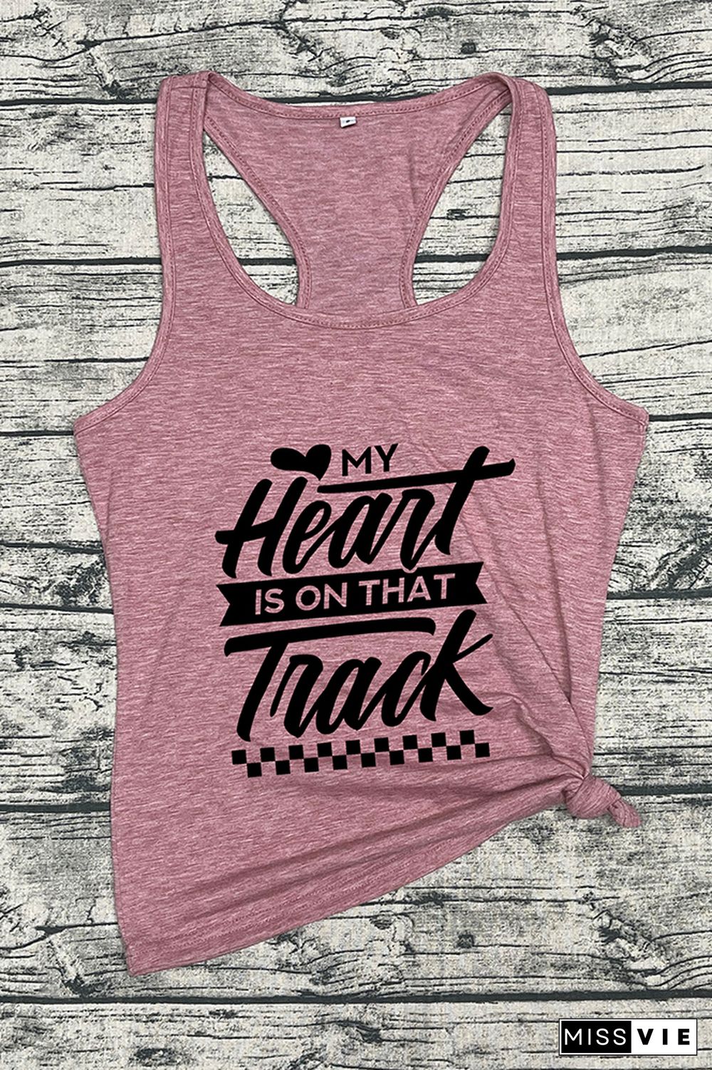 My Heart Is On That Track Tank Top Wholesale