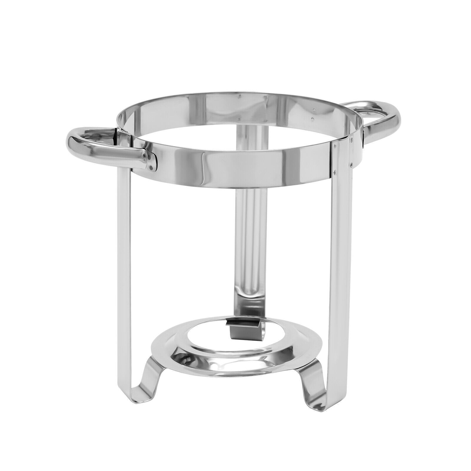 FETCOI 7L Round Soup Chafer Catering Chafing Dish Food Pan Warmer Stainless Steel