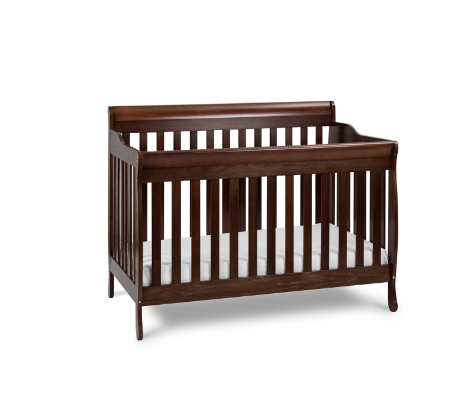 AFG Athena Alice 3 in 1 Convertible Crib with Toddler Rail - Espresso