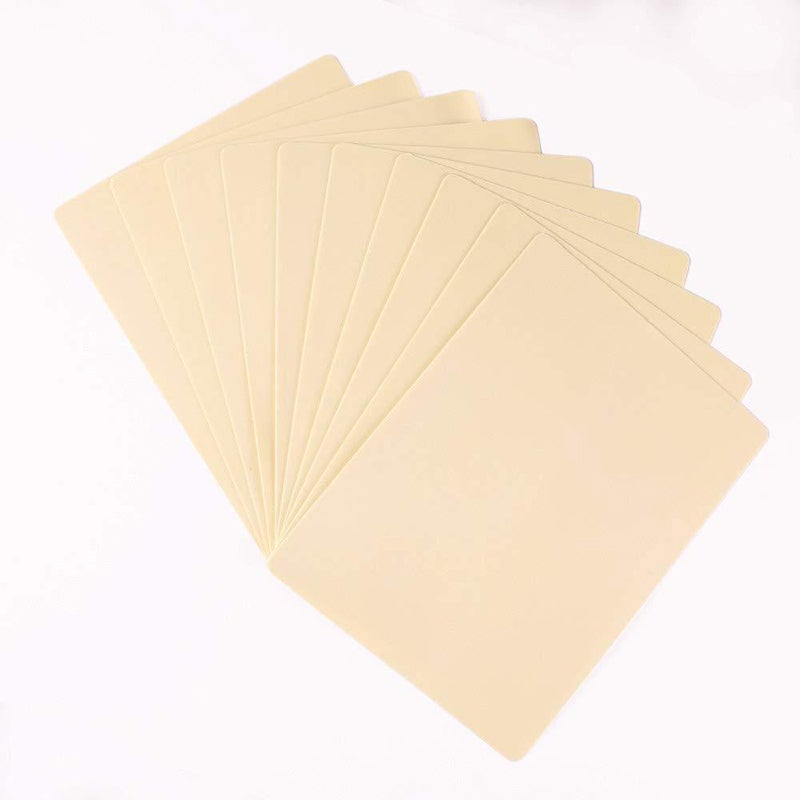 Bluerockt Blank Tattoo Skin Practice Double Sides 10 Sheets 8x6 1.6mm