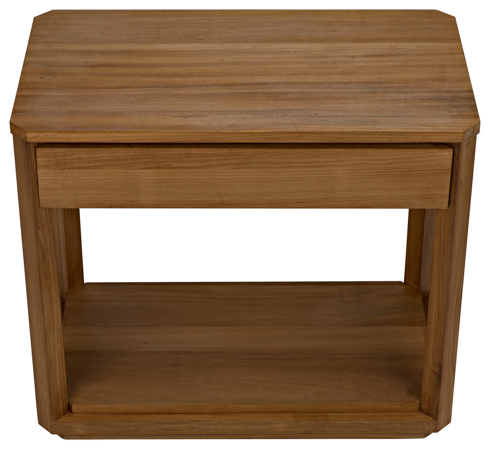 SL11 Side Table  Gold Teak   Transitional   Side Tables And End Tables   by HedgeApple  Houzz