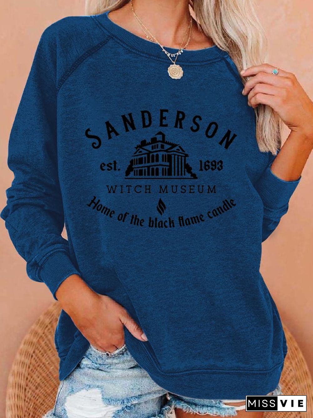 Fashion Print Long Sleeve Sweatshirt