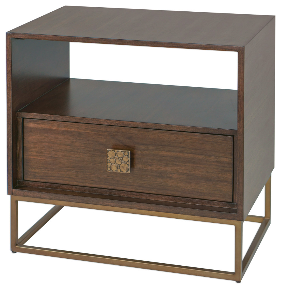 Uttermost Bexley Walnut Side Table   Contemporary   Side Tables And End Tables   by Innovations Designer Home Decor  ampAccent Furniture  Houzz