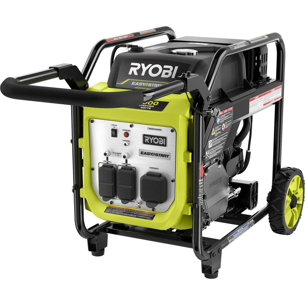 RYOBI 4000-Watt Gasoline Powered Digital Inverter Generator with CO Shutdown RYi4022X