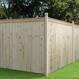 Outdoor Essentials 4 in. x 4 in. x 9 ft. Pressure-Treated Pine Chamfered Decorative Fence Post 235487