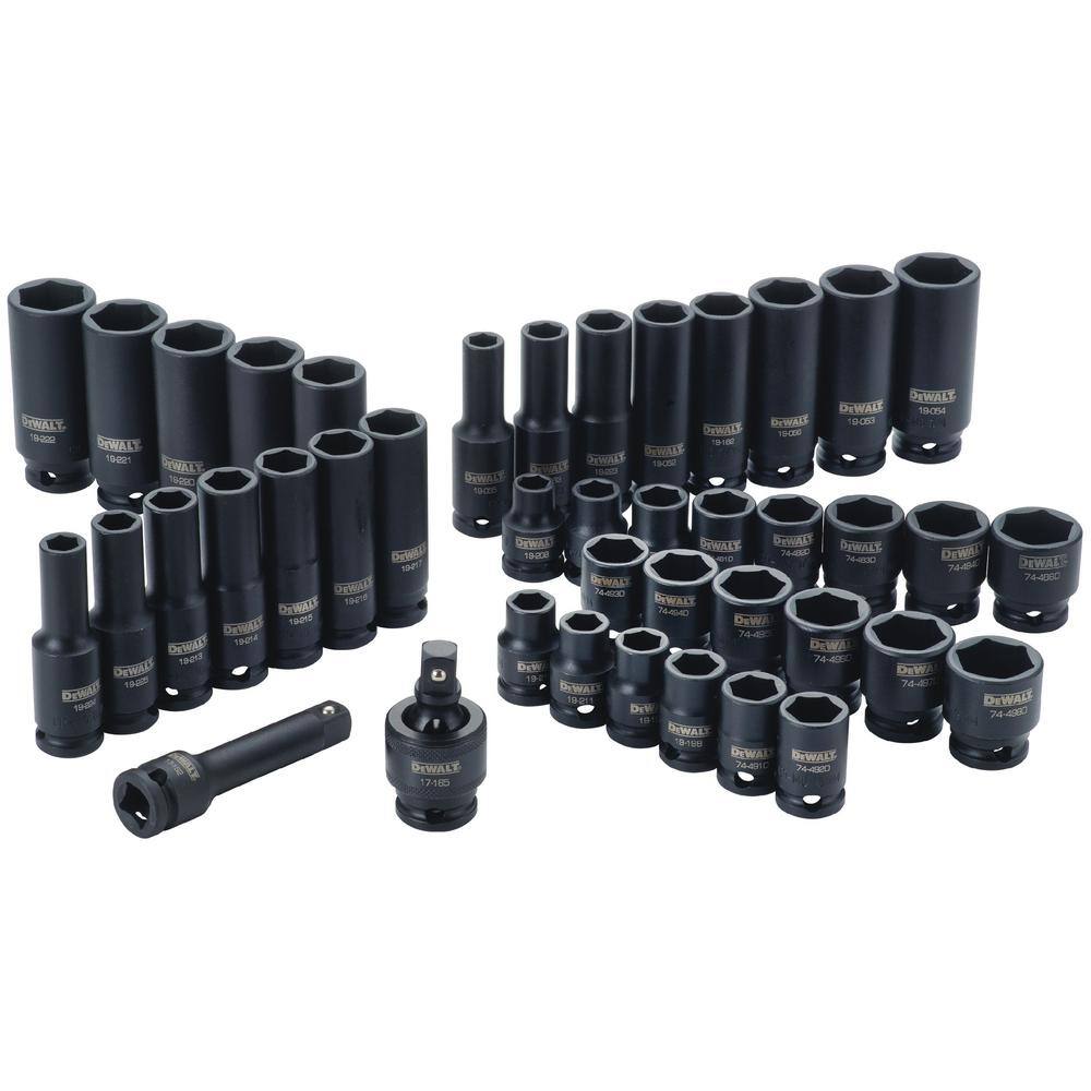 DW 38 in. Drive Impact Socket Set (42-Piece) DWMT19248