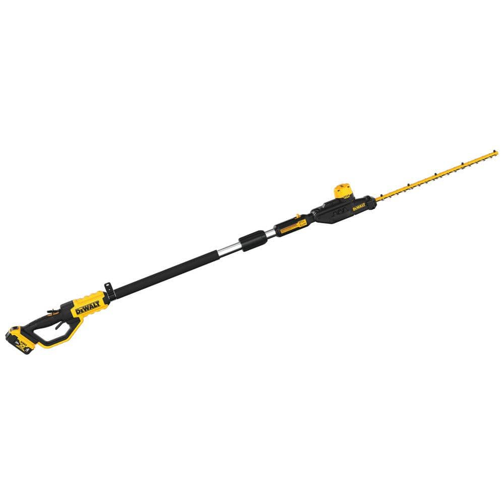 DEWALT 20V MAX Cordless Battery Powered Pole Hedge Trimmer Kit with (1) 4Ah Battery, Charger & Accessories DCPH820M1