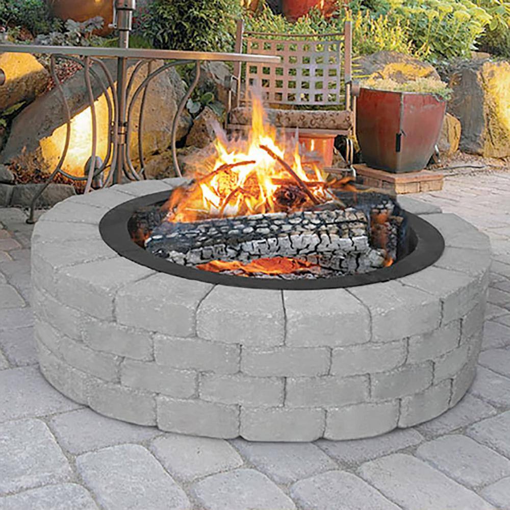 BLUE SKY OUTDOOR LIVING Heavy-Duty 28 in. x 10 in. Round Steel Wood Fire Pit Ring with 2.7 mm Steel FR28