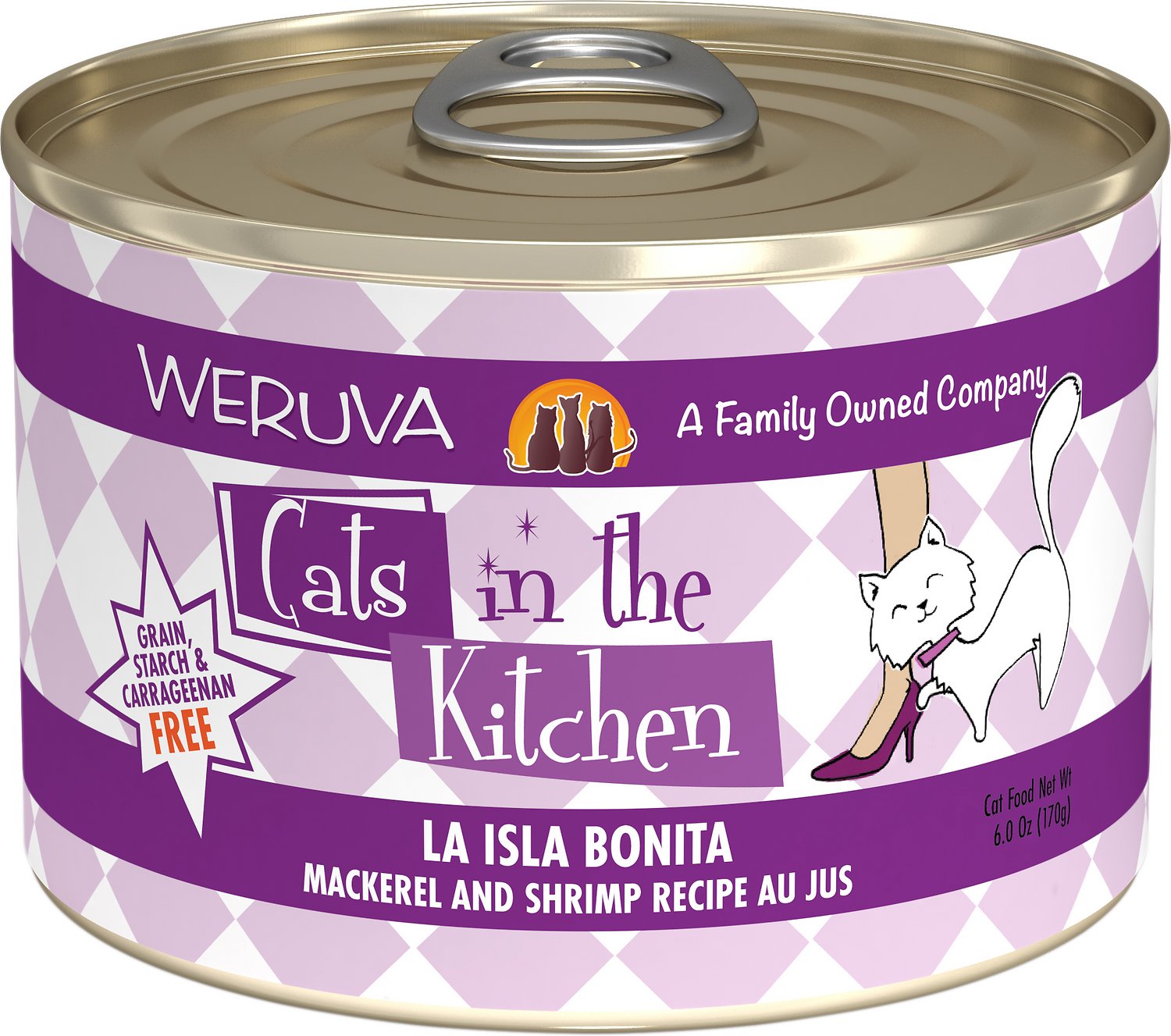 Weruva Cats In The Kitchen La Isla Bonita Mackerel and Shrimp Recipe Au