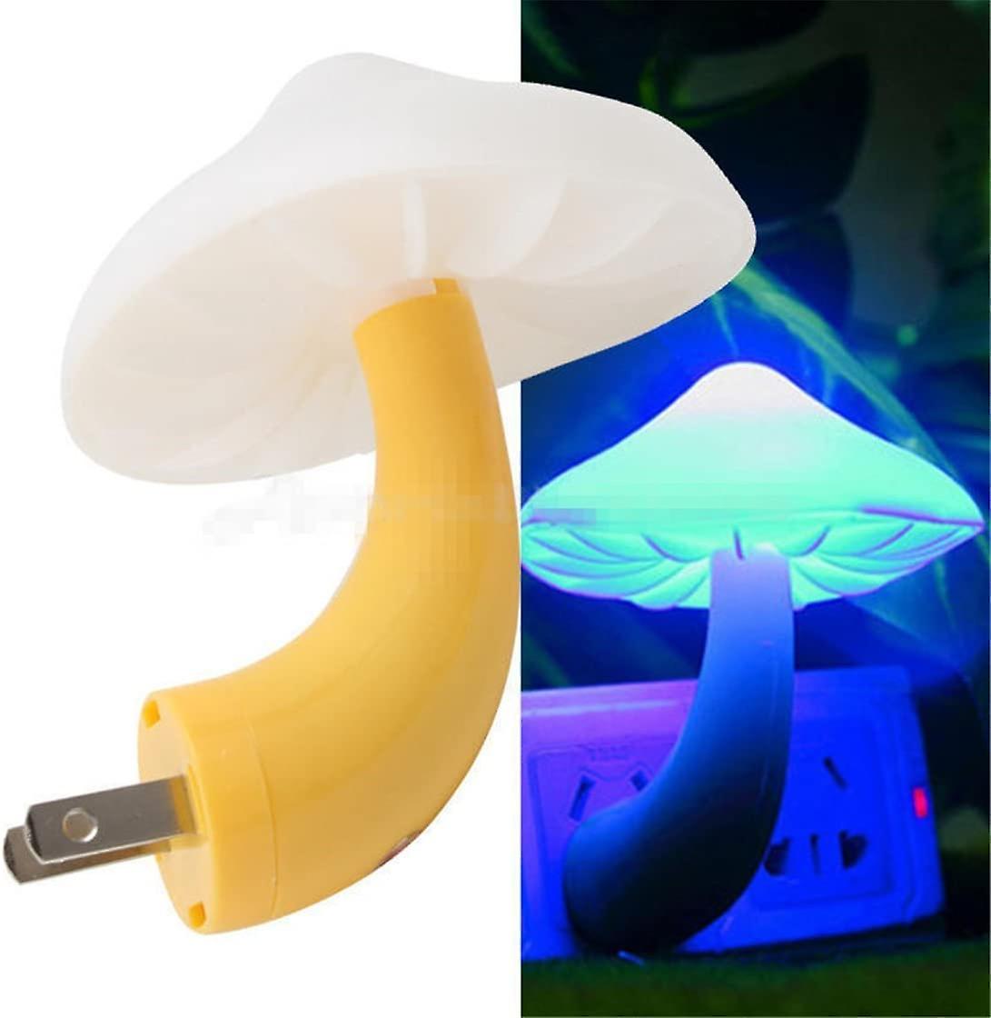 2pack Sensor Led Night Light Plug In Lamp Magic Mushroom Nighlight Cute Night Lights For Adults Kids Bedroom， Bathroom，toilet，hallway，stairs，kitchen B