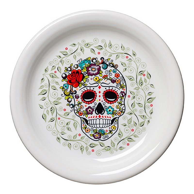 Fiesta Skull And Vine Sugar Appetizer Plate