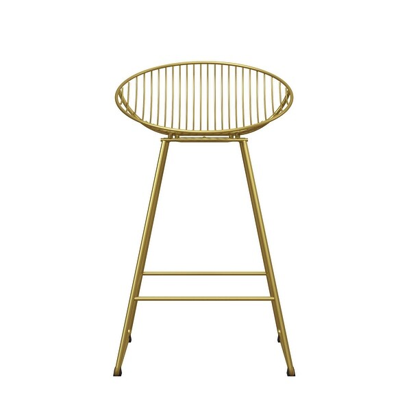 Ellis Wire Counter Stool， White