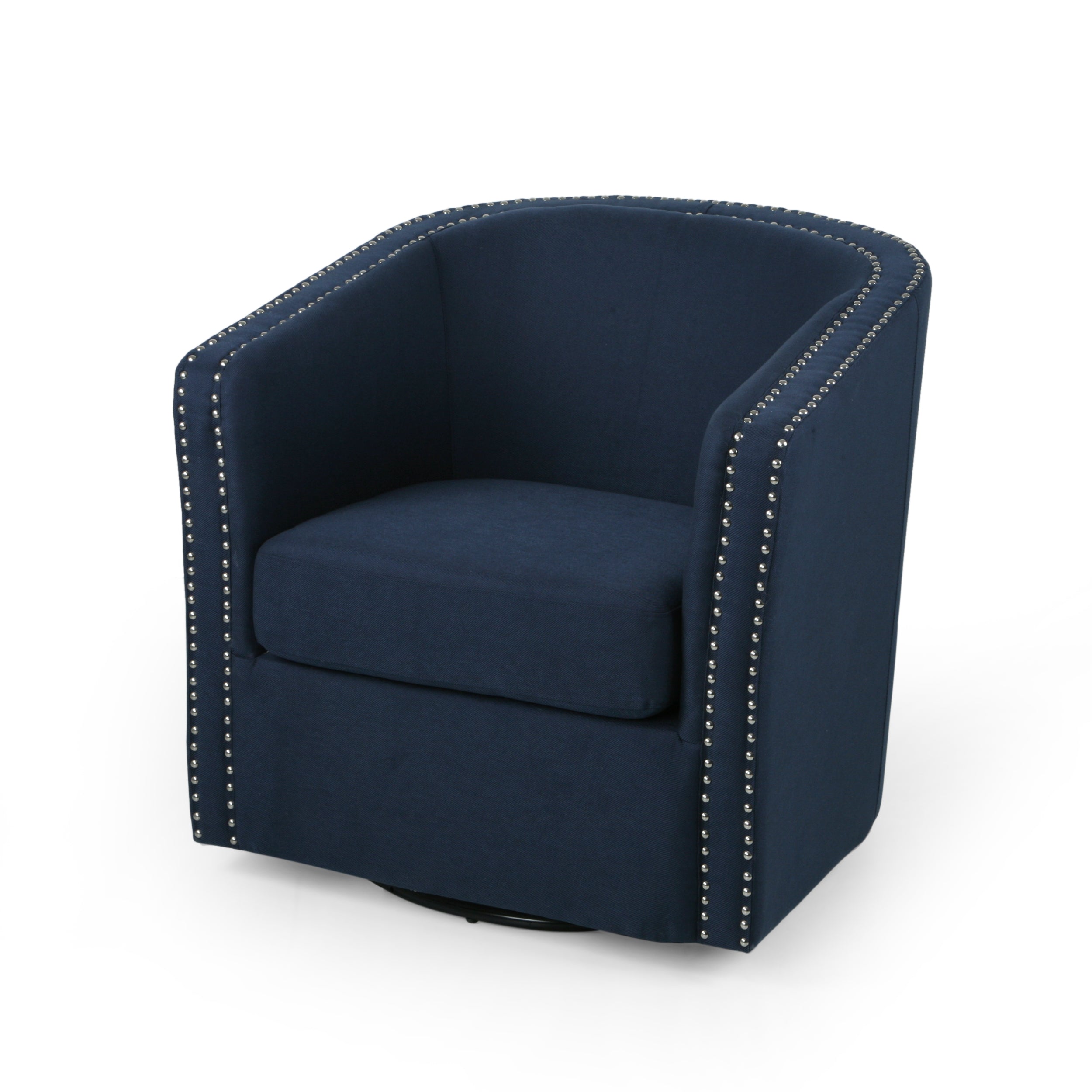 Leily Contemporary Fabric Swivel Chair