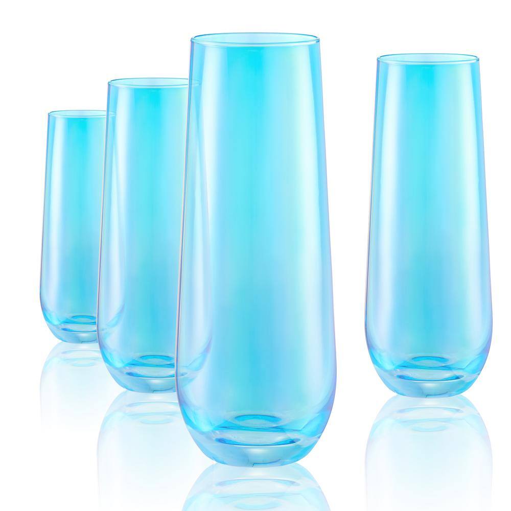 Artland 9 Oz. Turquoise Stemless Flute S4 12525B