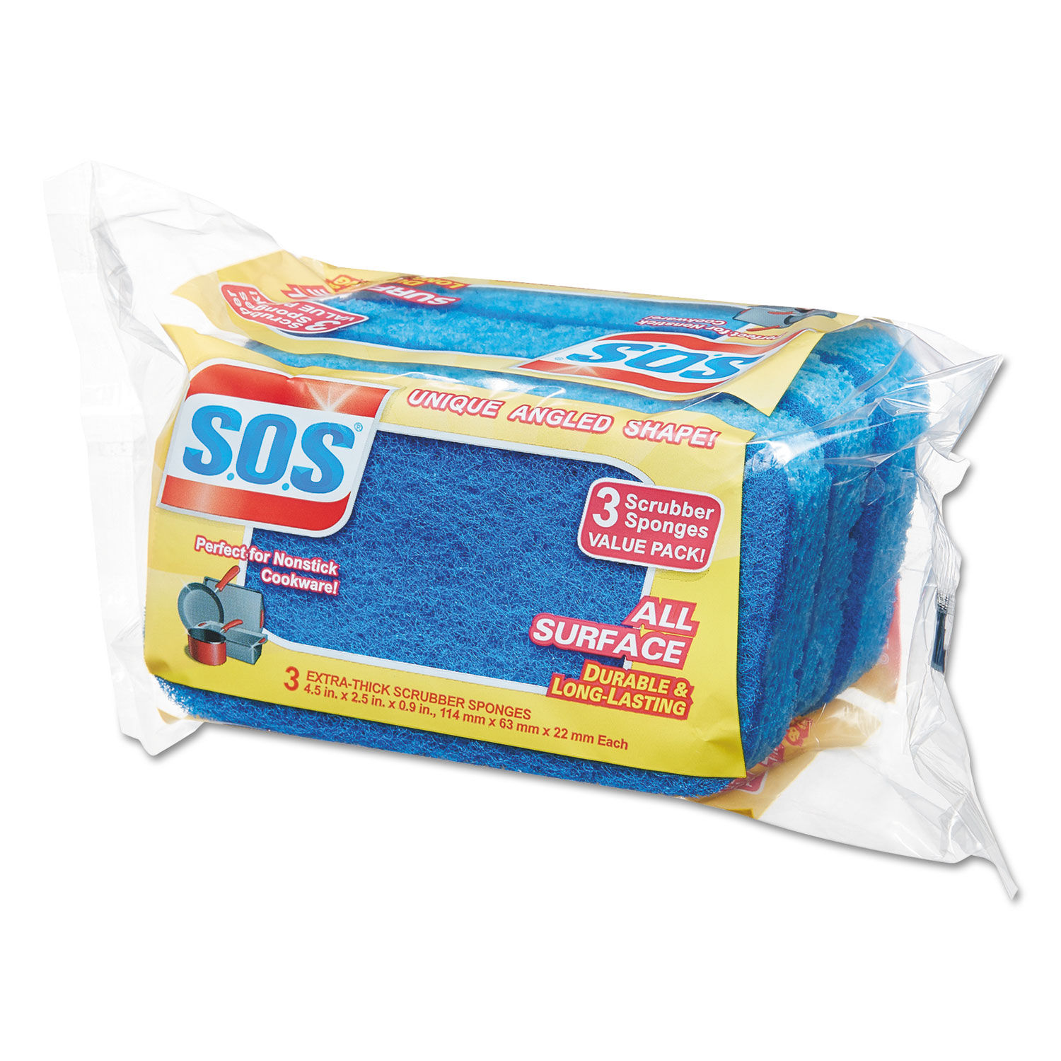 All Surface Scrubber Sponge by S.O.S.andreg; CLO91028CT